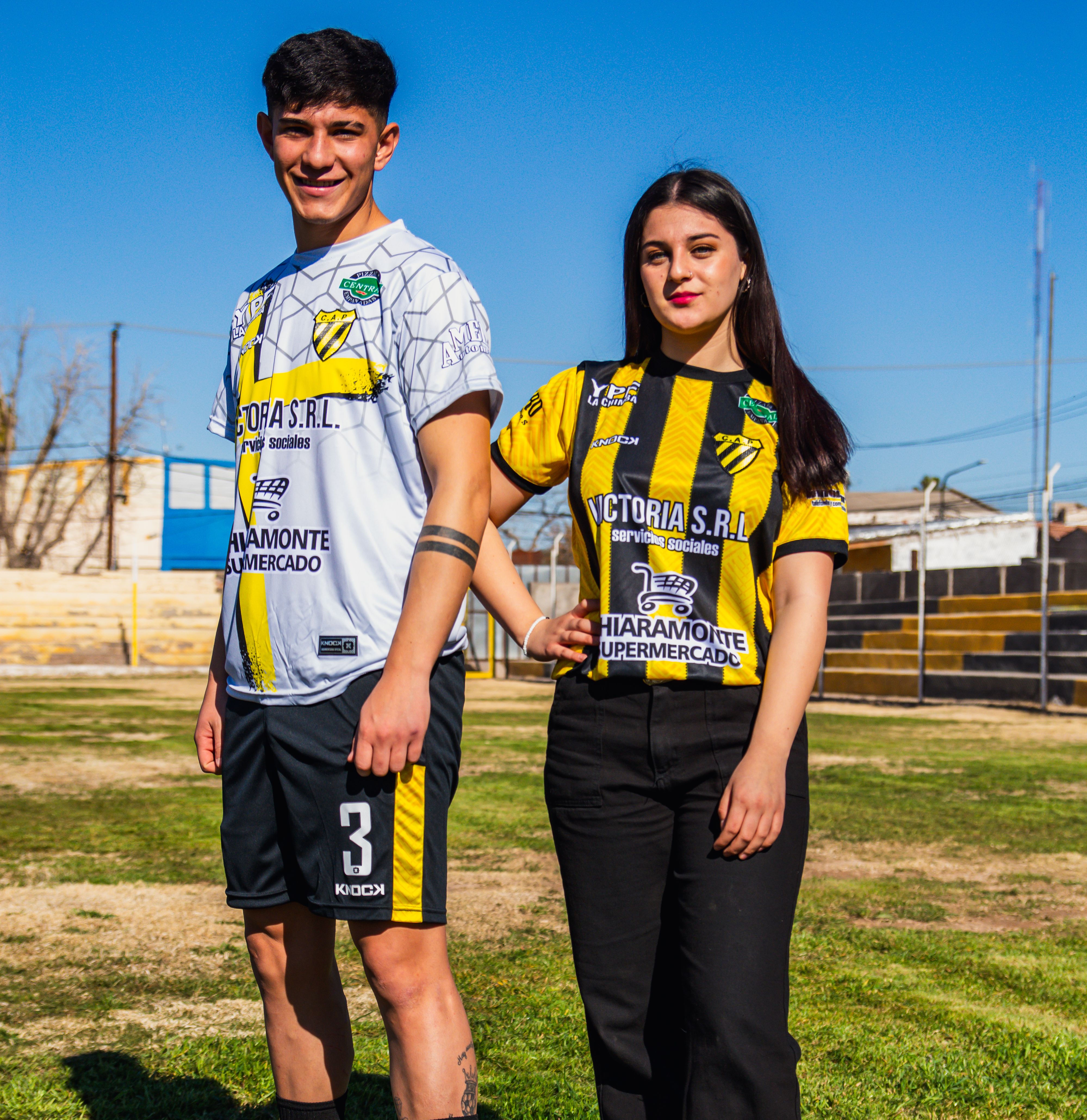 Team in custom printed jerseys